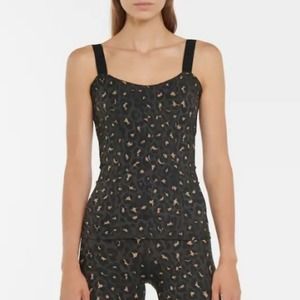 Varley Lindale Leopard Print Athletic Tank Top Si… - image 1